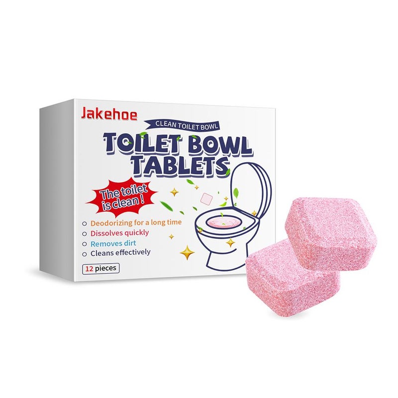 Toilet bowl effervescent tablets, toilet cleaner, removes odors, yellow stains, dirt, and urine stains.